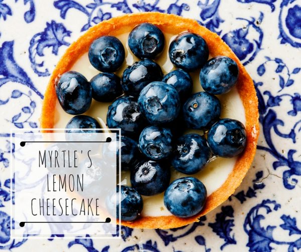 LEMON MYRTLE CHEESECAKE